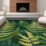 Ultra Soft Area Rug, Non Slip, Stain Resistant, Washable Area Rugs for Living Room, Bedroom, Rustic Textured Earthy Tones(Green)