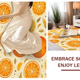 Ultra Soft Area Rug, Non Slip, Stain Resistant, Washable Area Rugs for Living Room, Bedroom, Vibrant Oval Shaggy Elegance(Orange)