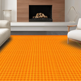 Ultra Soft Area Rug, Non Slip, Stain Resistant, Washable Area Rugs for Living Room, Bedroom, Joyful Irregular Shape Kids Decor(Orange)