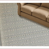 Ultra Soft Area Rug, Non Slip, Stain Resistant, Washable Area Rugs for Living Room, Bedroom, Chic Traditional Tilework Aesthetic(Beige)