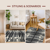 Dynamic Contemporary Zebra Artistry(Black)