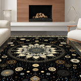 Cozy Textured Fringe Runner(Black)