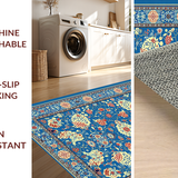 Chinoiserie Blue and White Floral Elegance(Blue)