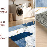 Chic Modern Gold Accents Design(Blue)