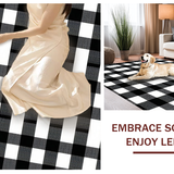 Elegant Black and White Checkerboard(Black)