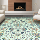 Ultra Soft Area Rug, Non Slip, Stain Resistant, Washable Area Rugs for Living Room, Bedroom, Soft Colorful Eclectic Arrangement(Ivory)