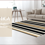 Ultra Soft Area Rug, Non Slip, Stain Resistant, Washable Area Rugs for Living Room, Bedroom, Textured Country Style Bedroom Area Rug(Beige)