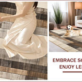 Ultra Soft Area Rug, Non Slip, Stain Resistant, Washable Area Rugs for Living Room, Bedroom, Cozy Cottage Inspired Patterns(Beige)
