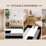 Chic Plush Minimalist Texture(Black)