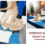 Elegant Modern Color Blocked Design(Blue)