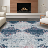 Ultra Soft Area Rug, Non Slip, Stain Resistant, Washable Area Rugs for Living Room, Bedroom, Premium Non-Shedding Eco-Friendly Decor Piece With Stunning Pattern(Gray)