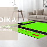 Interactive Racing Scene Illustration(Green)