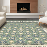 Ultra Soft Area Rug, Non Slip, Stain Resistant, Washable Area Rugs for Living Room, Bedroom, Modern Ivory Symmetrical Theme(Gray)