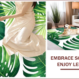 Ultra Soft Area Rug, Non Slip, Stain Resistant, Washable Area Rugs for Living Room, Bedroom, Vibrant Green Botanical Fusion(Green)