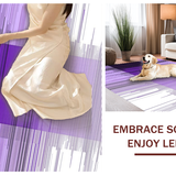 Ultra Soft Area Rug, Non Slip, Stain Resistant, Washable Area Rugs for Living Room, Bedroom, Eclectic Purple and Black Artistry(Purple)