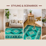 Elegant Geometric Teal Hues(Green)