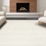 Distinctive Geometric Swirl(Beige)