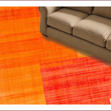Ultra Soft Area Rug, Non Slip, Stain Resistant, Washable Area Rugs for Living Room, Bedroom, Elegant Textured Warmth Appeal(Orange)