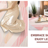 Ultra Soft Area Rug, Non Slip, Stain Resistant, Washable Area Rugs for Living Room, Bedroom, Charming Furry Decor Statement(Pink)