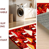 Radiant Textured Mushroom Composition(Red)