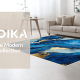 Vibrant Abstract Flowing Shapes(Blue)