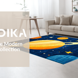 Celestial Colorful Planetary Motif(Blue)