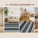 Elegant Contemporary Striped Design(Black)