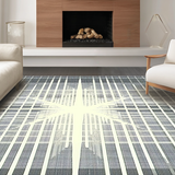 Chic Starburst Patterned Aesthetic(Gray)