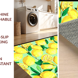 Contemporary Lemon Print Delight(Yellow)