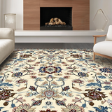 Luxurious Textured Floral Accents(Beige)