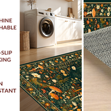 Intricate Nature Motif Runner(Green)