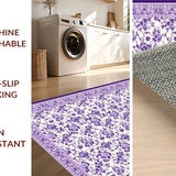 Ultra Soft Area Rug, Non Slip, Stain Resistant, Washable Area Rugs for Living Room, Bedroom, Vibrant Plush Shag Patterned Charm(Purple)