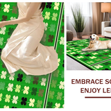 Lush Green Rustic Shamrock Aesthetic(Green)