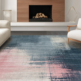 Ultra Soft Area Rug, Non Slip, Stain Resistant, Washable Area Rugs for Living Room, Bedroom, Chic Boho-Inspired Washable Microfiber Décor Piece With Non-Slip Base(Gray)