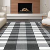 Minimalist Checks with Bold Contrast(Black)