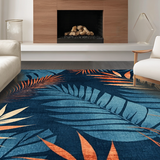 Coastal Tropical Leaf Arrangement(Blue)