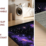 Ultra Soft Area Rug, Non Slip, Stain Resistant, Washable Area Rugs for Living Room, Bedroom, Radiant Nebula Swirl Composition(Purple)