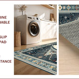 Ultra Soft Area Rug, Non Slip, Stain Resistant, Washable Area Rugs for Living Room, Bedroom, Symbolic Tassel-Embellished Runner(Gray)