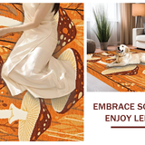 Ultra Soft Area Rug, Non Slip, Stain Resistant, Washable Area Rugs for Living Room, Bedroom, Youthful Cheerful Bath Mat(Brown)