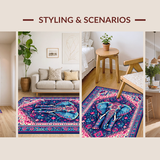 Vibrant Elephant Artistry(Blue)