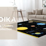 Ultra Soft Area Rug, Non Slip, Stain Resistant, Washable Area Rugs for Living Room, Bedroom, Stellar Educational Play Space(Yellow)