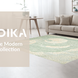 Ultra Soft Area Rug, Non Slip, Stain Resistant, Washable Area Rugs for Living Room, Bedroom, Modern Coastal Area Rug:  Sea Creature Inspired Design(Gray)