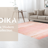 Ultra Soft Area Rug, Non Slip, Stain Resistant, Washable Area Rugs for Living Room, Bedroom, Trendy Plain Solid Color Elegance(Pink)