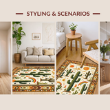 Charming Colorful Botanical Scene(Beige)