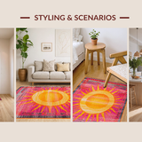 Playful Fringed Rainbow Motif(Pink)