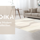 Chic Two Tone Abstract Linear Motif(Beige)