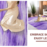 Ultra Soft Area Rug, Non Slip, Stain Resistant, Washable Area Rugs for Living Room, Bedroom, Lively Shaggy Patterned Textile(Purple)