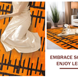 Ultra Soft Area Rug, Non Slip, Stain Resistant, Washable Area Rugs for Living Room, Bedroom, Artful Child-Friendly Tiger Form(Orange)