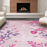 Ultra Soft Area Rug, Non Slip, Stain Resistant, Washable Area Rugs for Living Room, Bedroom, Playful Psychedelic Colorful Design(Gray)