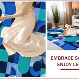 Ultra Soft Area Rug, Non Slip, Stain Resistant, Washable Area Rugs for Living Room, Bedroom, Navy Blue Stain-Resistant Deck Area Rug(Blue)